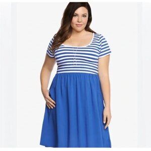 Torrid Skater Dress Pockets Size 1X